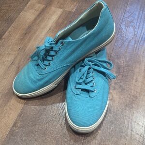 SeaVees Turquoise Canvas Lace-Ups